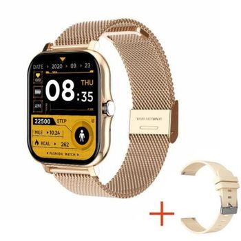 Smartwatch Y13, 1.69'' Tft Hd, Bluetooth 5.0, Notificaciones: Llamadas, Sms, Redes Sociales, Modo Multideporte, Monitor De Sueño - Oro