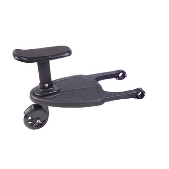 Adaptador Universal Con Rueda Y Asiento Para Cochecito De Bebé - Negro