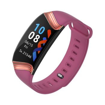 Smartband E20 0.96'' Tft Bluetooth 4.0 Función Gps Modo Multideporte Notificaciones: Llamada, Sms, Redes Sociales Podómetro, Calorías Y Distancia Recorrida - Rosa