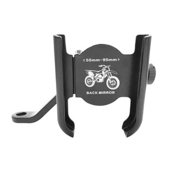 Soporte De Teléfono Móvil Para Moto - Negro