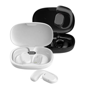  ABRAMTEK E8 Mini Bluetooth 5.0 - Auriculares inalámbricos  verdaderos más pequeños, estuche de carga USB-C pequeño, IPX7 impermeable,  auriculares estéreo para entrenamiento deportivo : Electrónica
