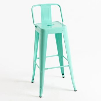 Taburete Leeds Respaldo (menta)