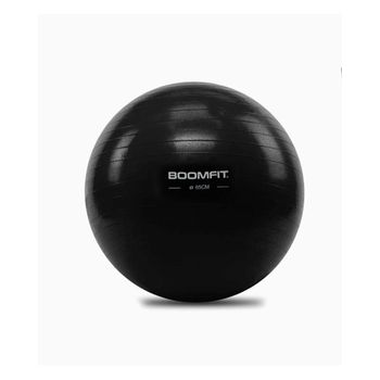 Balón De Pilates Negro 65cm - Boomfit