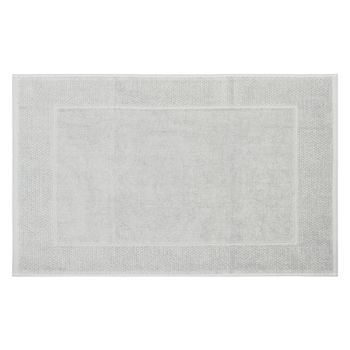 Alfombra De Baño De Rizo, Calidad 755 Gramos, M/luxury 50x80cm Plata