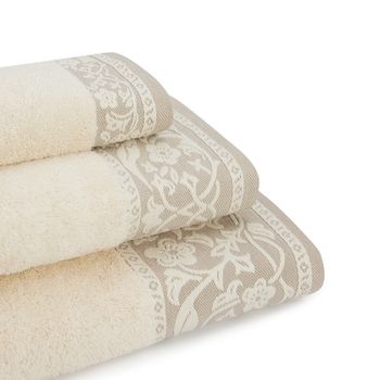 Toalla De Rizo Calidad 550 Gramos, M/royalclassic 30x50cm Beige