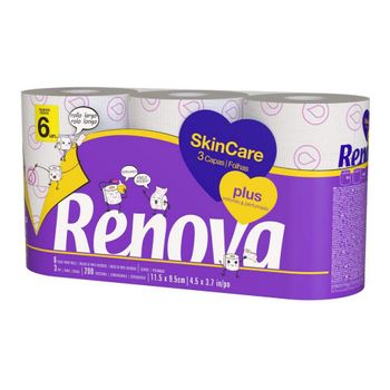 Papel Higiénico Renova Skin Care (6 Uds)