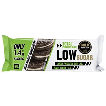 Protein Bar Low Sugar Galleta Y Nata Gold Nutrition