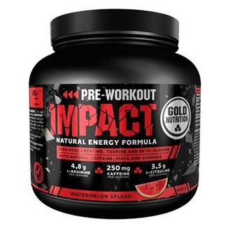 Gold Nutrition Preworkout Impact Sandía 400 Gr