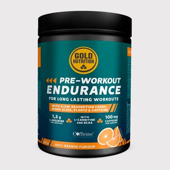 Gold Nutrition - Pre-workout Endurance - 300 G - Pre-entrenamiento Con Cafeína -  Sabor: N