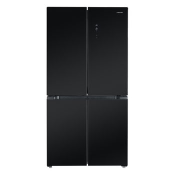 Frigorifico Americano 4 Puertas Jocel En Cristal Negro / 490l / No-frost