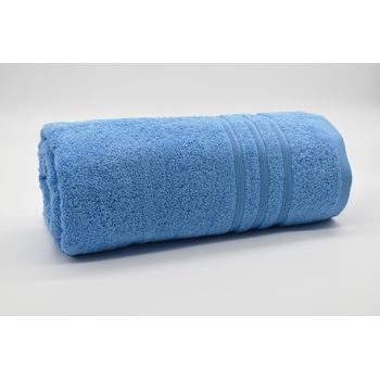 Toalla De Baño Algodón Rizo Americano 500 Gr/m2 - 100x150 Cm Azul