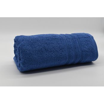 Toalla De Baño Algodón Rizo Americano 500 Gr/m2 - 100x150 Cm Azulón