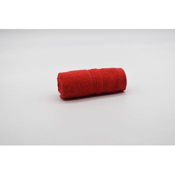 Toalla Tocador Algodón Rizo Americano 500 Gr/m2 - 30x50 Cm Rojo