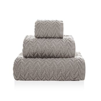 Serviette Chevron Coton 30x50cm Topo