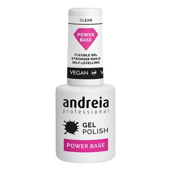 Pintaúñas Semipermanente Gel Polish Power Base Andreia Clear (10,5 Ml)