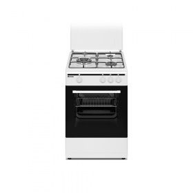 Cocina de gas SAUBER SCW5GB 5 zonas coccion con portabombonas blanca