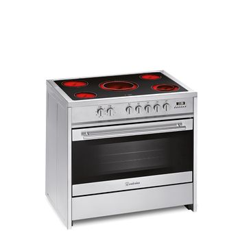 Cocina Vitrocerámica Zanussi ZCV65201WA Blanca de 85 x 60 cm con 4