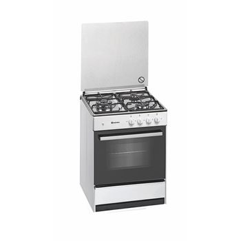 Cocina De Gas G540w Nat, 3 Fuegos, Horno Gas, Blanca, 54x60, Meireles