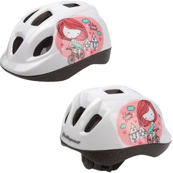 Polisport Casco Niña Xs Kids Princesa Blanco/rosa