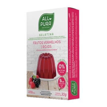 Gelatina Frutos Rojos Stevia 15 Gr X2