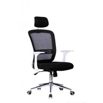 Silla De Oficina Edge (negro E Blanco)