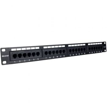 Patch Panel Phasak Pu 2420/ 24 Puertos/ Cat.6/ Altura 1u