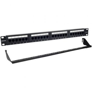 Patch Panel Phasak Pu 2424/ 24 Puertos/ Cat.6/ Altura 1u/ Gestión De Cables