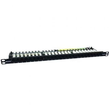 Patch Panel Phasak Pu 4811/ 24 Puertos/ Cat.6a/ Altura 0.5u