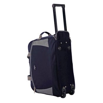 Benzi Saco De Viagem C/ Rodas 44cm Bz5405 Azul/cinza