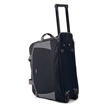 Benzi Saco De Viagem C/ Rodas 44cm Bz5405 Preto/cinza