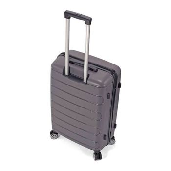 Benzi Mala De Viagem / Trolley Grande 76cm 4 Rodas Bz5673 Cinza