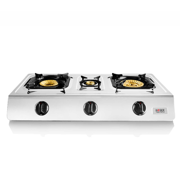 Cocina A Gas En Inox Triple Safine - 3 Quemadores