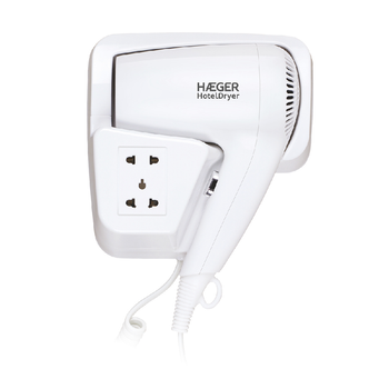 Secador De Pelo Con Soporte Pared Haeger Hotel Dryer - 1200w