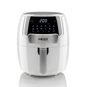 Freidora Sin Aceite Haeger Air Feast Digital - 4.2l, Blanca