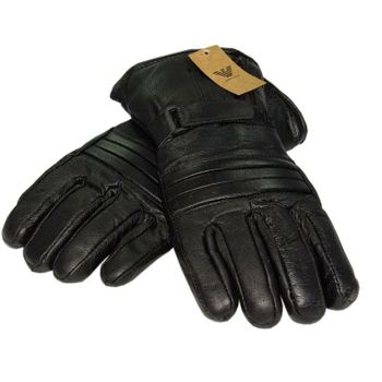 Guantes Motorista Acrilico Negro Ski Forrado  Talla M