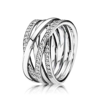 Pandora Anillo Entwined Talla 54 190919cz-54