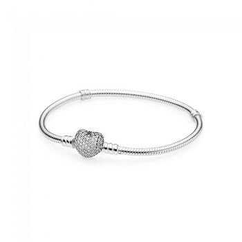 Pandora Pulsera Pulsera Con Cierre De Coraz�n Talla 18 590727