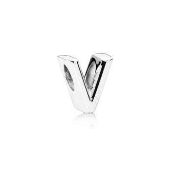 Charm Pandora Plata Letra V 797476