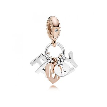 Charm Colgante Pandora Plata Rose Familia Perfecta 787785cz