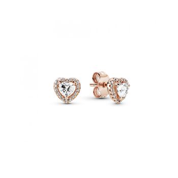 Pendientes Pandora Rose Corazones Brillantes Elevados 288427c01