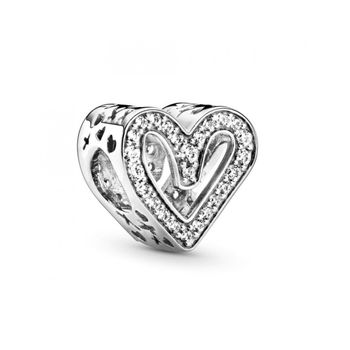 Charm Pandora Plata Filigrana Corazón Brillante 798692c01