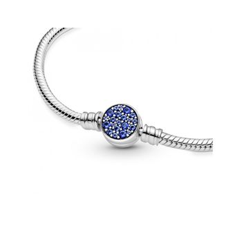 Pulsera Pandora Moments Cierre Disco Azul Brillante 599288c01-19