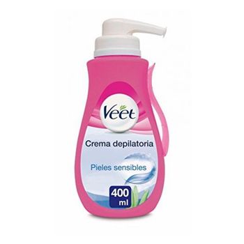 Crema Depilatoria Con Dosificador Piel Sensible Veet 400 Ml