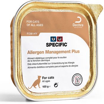 Specific Alimento Húmedo Para Gatos Allergy Manegement Plus Fow-hy, Bandeja 100 Gr