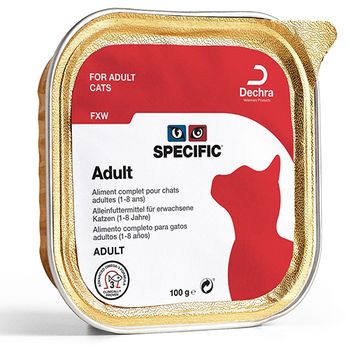 Specific Alimento Húmedo Para Gatos Adult Fxw, Bandeja 100 Gr