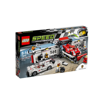 Lego Speed Champions Puesto De Reparación Para Porsche 919 Hybrid Y 917k