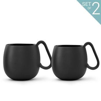 Taza Té Porcelana Nina™ Set Of 2 Charcoal 250ml