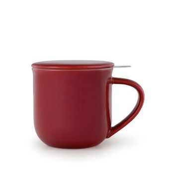 Taza Té Porcelana Minima Eva Infuser Mug 350ml Cranberry