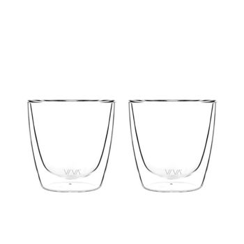 Vaso Borosilicato Lauren™ Double Wall Set Of 2 200ml