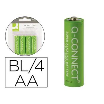 Pila Q-connect Alcalina Aa -blister Con 4 Pilas